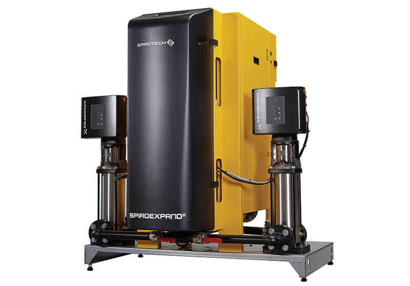 Unité de pressurisation Spirotech SpiroExpand Topcontrol utilisée dans les centres de données